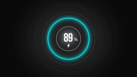 Loading screen at 89. Stock Illustration
