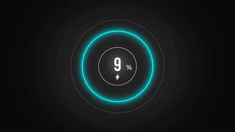 Loading screen at 9. Stock Illustration
