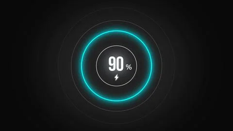 Loading screen at 90. Illustrazione stock