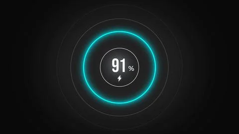 Loading screen at 91. Stock Illustration
