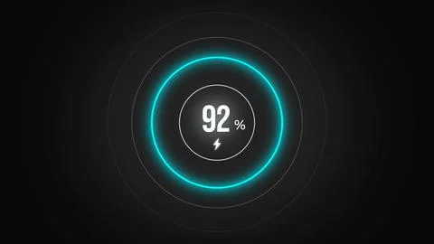 Loading screen at 92. Stock Illustration