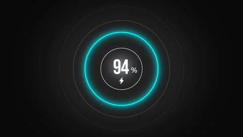 Loading screen at 94. Stock Illustration