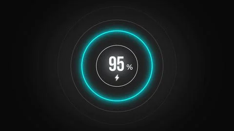 Loading screen at 95. Stock Illustration