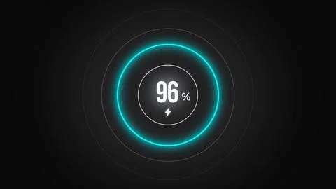 Loading screen at 96. Stock Illustration