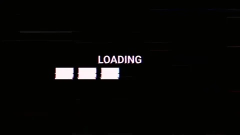 Loading screen animation with progress bar. Digital startup sequence Video stock 340003588