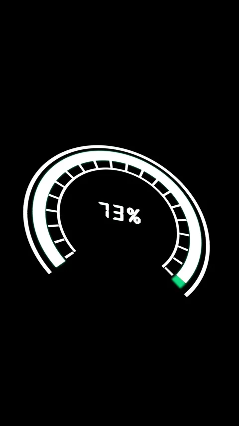 Loading screen animation seamless loop animated progress meter vertical vid.. Stock Footage 344285524