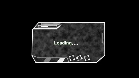 Loading screen animation with textured design. Loading screen futuristic sy.. Stock Footage 337618362