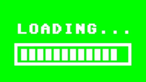 Loading screen bar greeen 8 bit Stock Footage 72646150