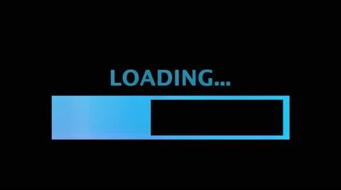 Loading screen bar simple fade hue 4k | Stock Video | Pond5