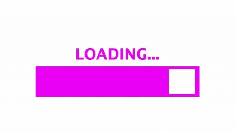 In Loading screen bar simple fade hue Stock Footage 72885832
