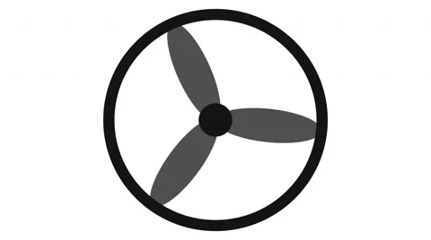 Loading screen circular, black and dark gray on white background - 4k 30fps l Stock Footage 66922400