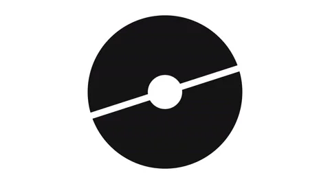 Loading screen circular, black and dark gray on white background - 4k 30fps l Stock Footage 67204592