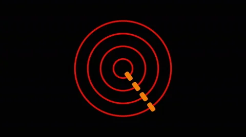 Loading screen circular, fiery orange and red on black background - 4k 30fps  Stock Footage 65750613