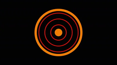 Loading screen circular, fiery orange and red on black background - 4k 30fps  Stock Footage 66151648
