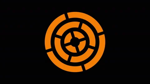 loading screen circular, fiery orange an... | Stock Video | Pond5