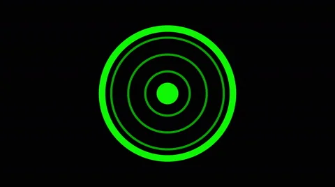 loading screen circular, green on black ... | Stock Video | Pond5