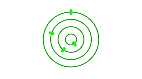 loading screen circular, green on white ... | Stock Video | Pond5