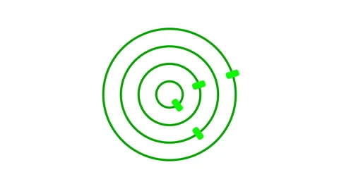 loading screen circular, green on white ... | Stock Video | Pond5