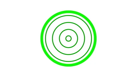 loading screen circular, green on white ... | Stock Video | Pond5
