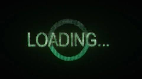 Loading Screen with Circular Progress Bar Close-Up 3D render animation Stock Footage 320399949