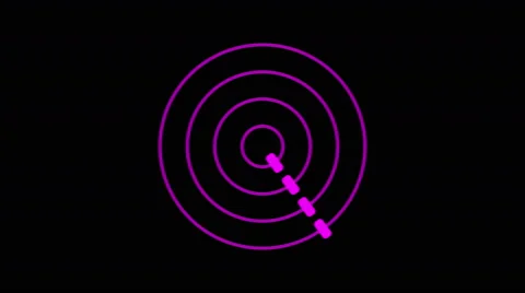 loading screen circular, purple on black... | Stock Video | Pond5