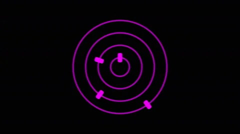 Loading screen circular, purple on black background - 4k 30fps loop - video t Stock Footage 65751336