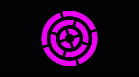 loading screen circular, purple on black... | Stock Video | Pond5
