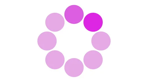 loading screen circular, purple on white... | Stock Video | Pond5