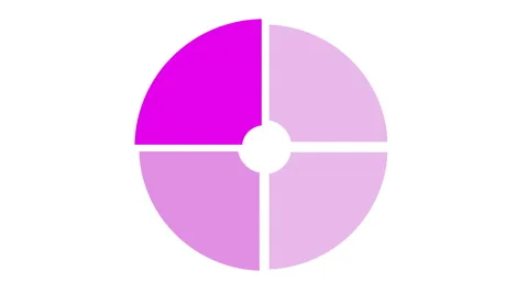 Loading screen circular, purple on white background - 4k 30fps loop - video t Stock Footage 67238438