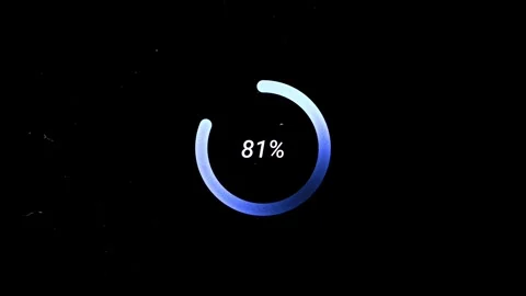 Loading screen count circle ring bar animation 库存影片 320274298