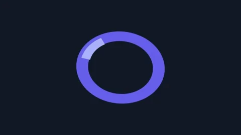 Loading Screen Elastic Style Ring Animated Motion Graphic Element 스톡 동영상 333672142