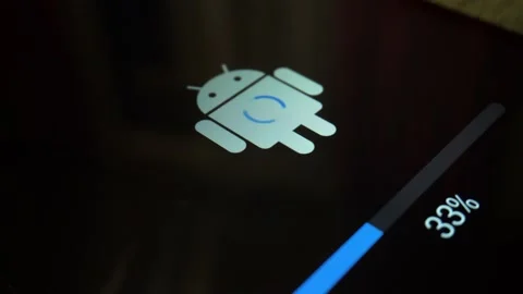 The loading screen has been updated for Android devices. Android robot on the Stock Footage 210876974
