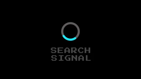 Loading screen icon displaying search signal animation Stock Footage 337564979