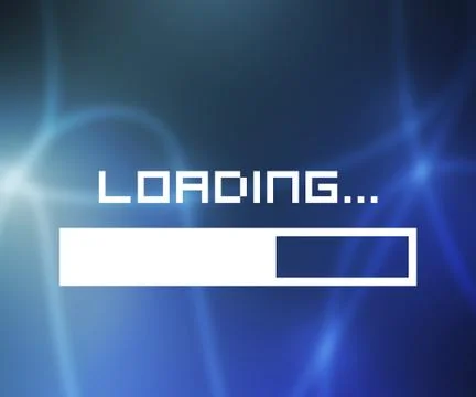 Loading screen Stock Illustration