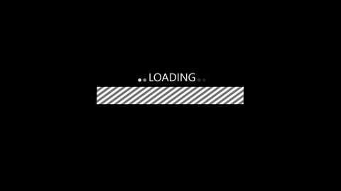 Loading Screen with Progress Bar, Waiting Progress Animation Featuring Hori.. Video stock 317648026
