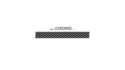 Loading Screen with Progress Bar, Waiting Progress Animation Featuring Hori.. Stock Footage 317648054