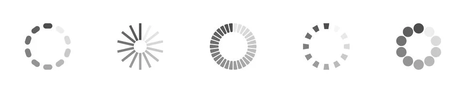 Loading-Set-5-12 Stock Illustration