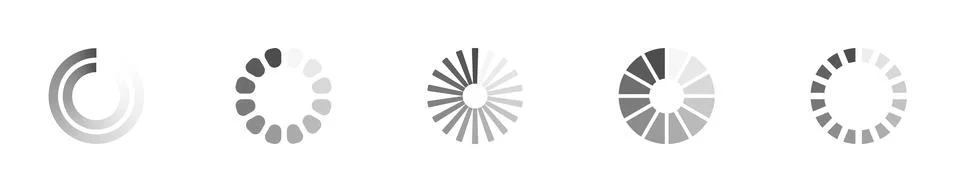 Loading-Set-5-13 Stock Illustration