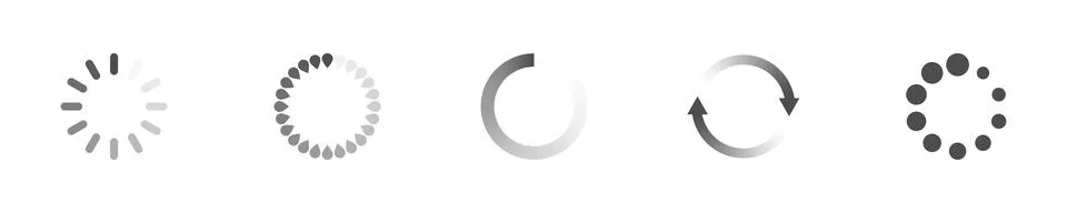 Loading-Set-5-23 Stock Illustration