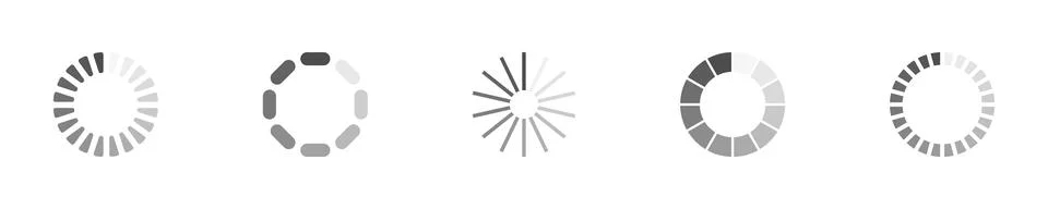 Loading-Set-5-28 Stock Illustration