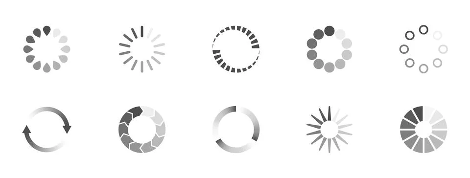 Loading-set Stock Illustration