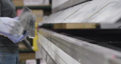 Loading Sheet Metal Folder Stock Footage 200845786