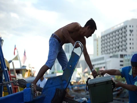 Loading to the ship. Stock-Footage 103917770