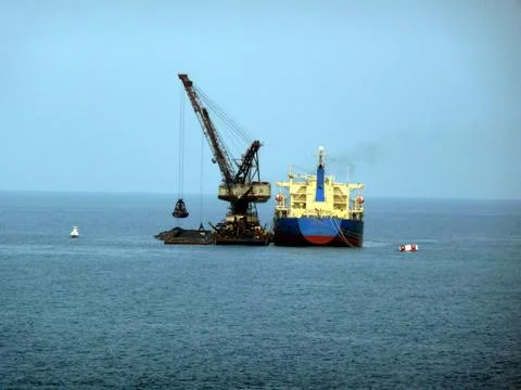 Loading the ship Stock Photos