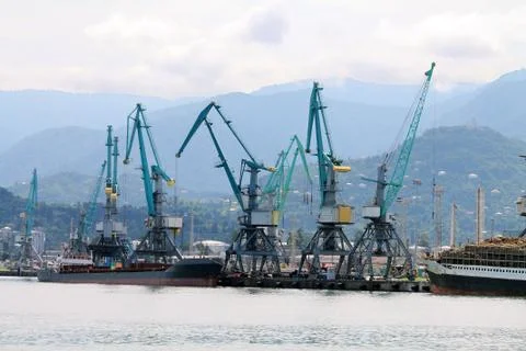 Loading of ships Stock Photos