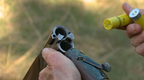 Loading shotgun 02 HD Stock Footage 6731484