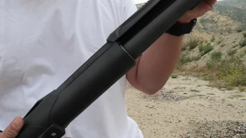 Loading Shotgun Stock Video Footage | Royalty Free Loading Shotgun