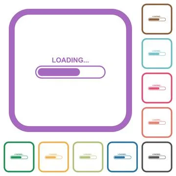 Loading simple icons 스톡 일러스트