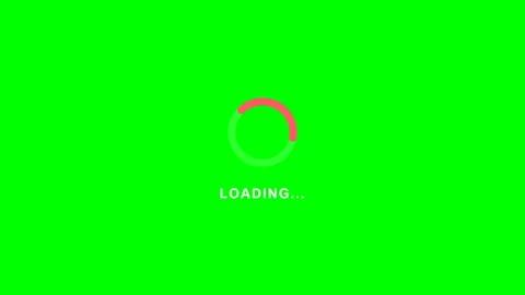 Loading spinner bottom right Green Screen Lower Third Vídeos de archivo 345222450