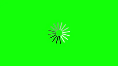 Loading Spinner Circle Progress Green Screen App Project Promotion Stock Footage 345602627